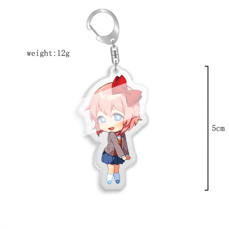 Doki Doki Literature Club!  Anime acrylic Key Chain price for 5 pcs  8070