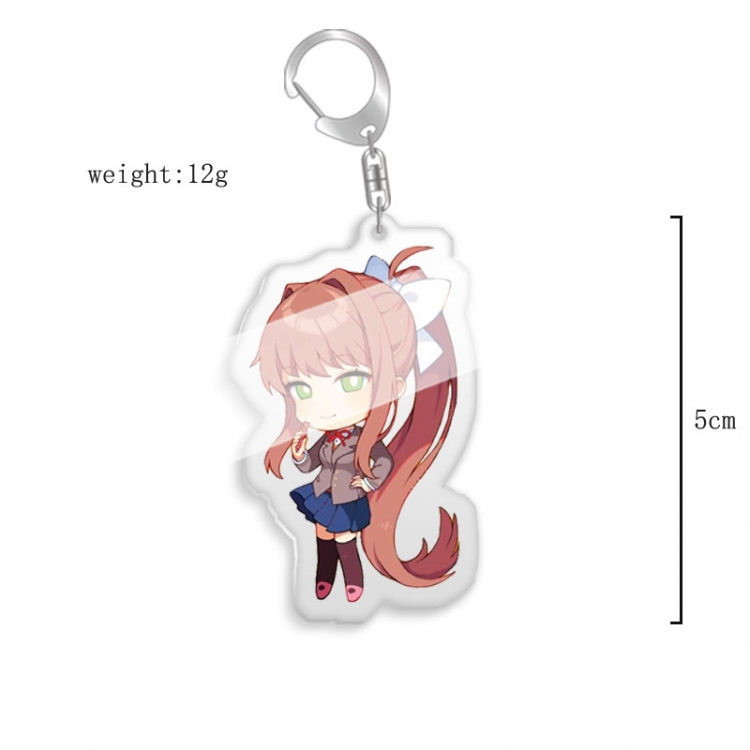 Doki Doki Literature Club!  Anime acrylic Key Chain price for 5 pcs  8069