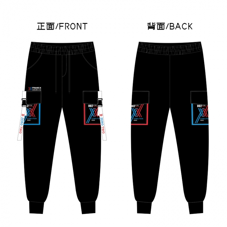 DARLING in the FRANX Anime overalls and trousers casual trousers from M to 3XL