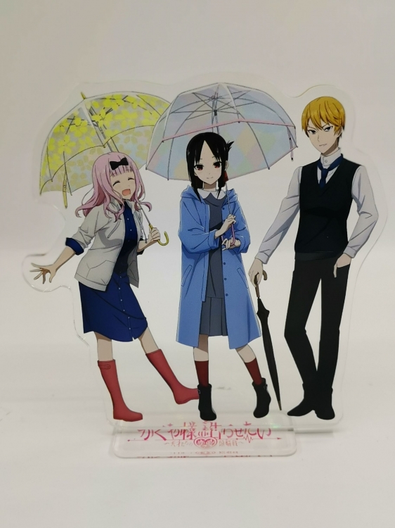 uya-sama: Love Is War Anime laser acrylic Standing Plates Keychain
