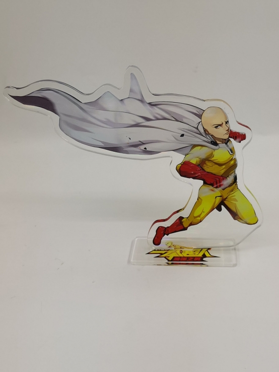 One Punch Man  Anime laser acrylic Standing Plates  Keychain