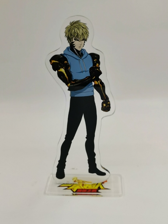 One Punch Man Anime double-sided acrylic figure Standing Plates Keychain
