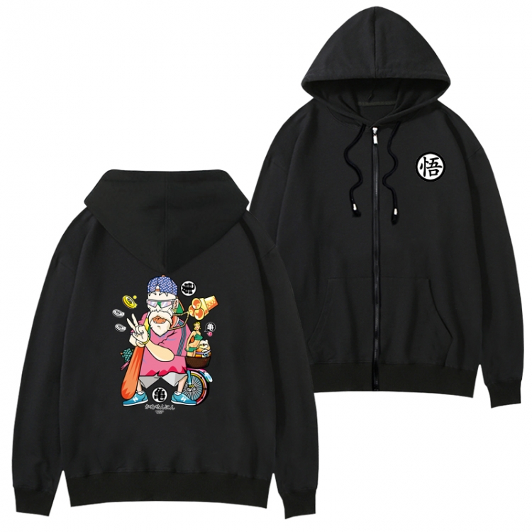  DRAGON BALL Anime plus fleece zipper sweater long-sleeved jacket  from S to 3XL