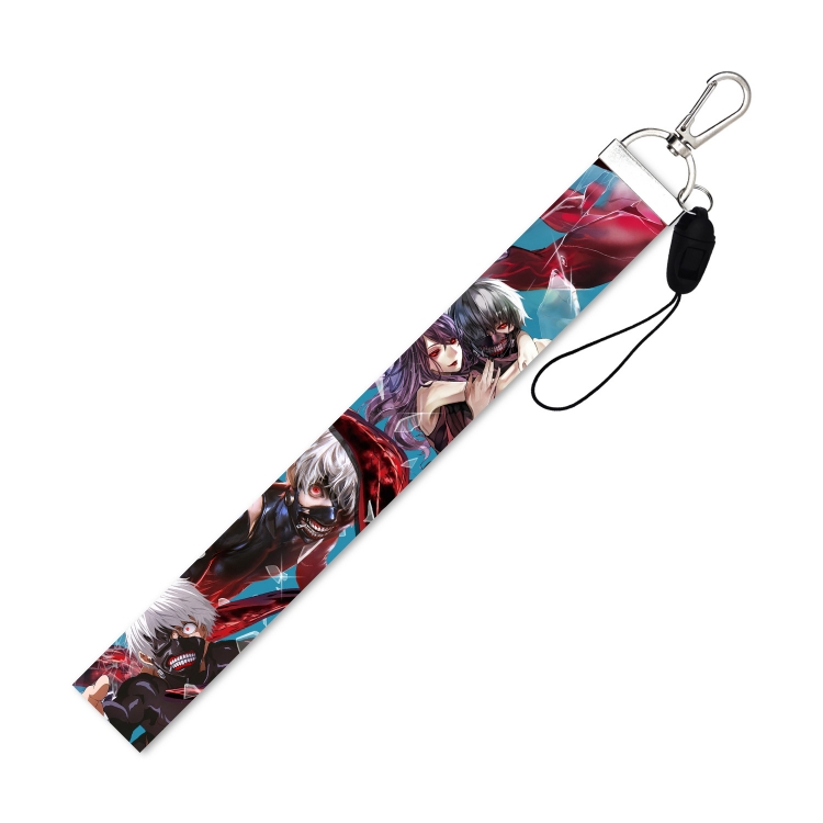Tokyo Ghoul Silver buckle lanyard mobile phone rope 22.5CM a set price for 10 pcs