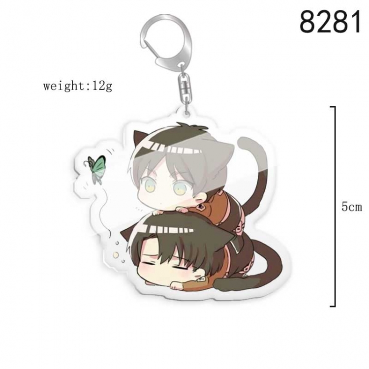 Shingeki no Kyojin Anime acrylic Key Chain  price for 5 pcs 8281