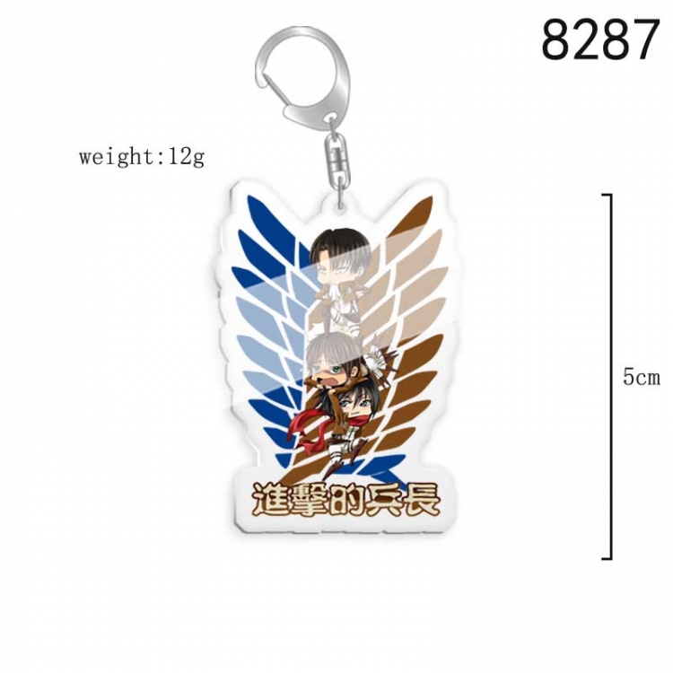 Shingeki no Kyojin Anime acrylic Key Chain  price for 5 pcs 8287