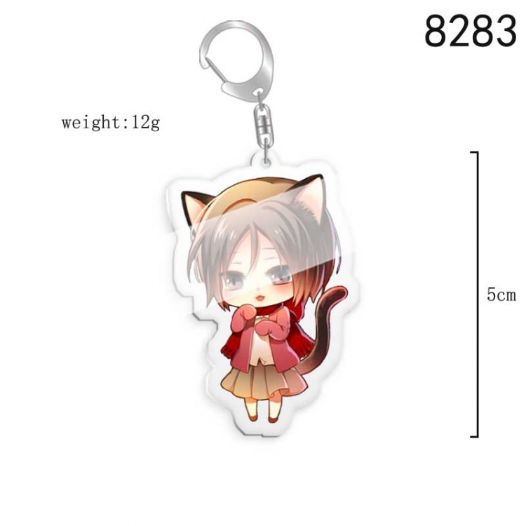 Shingeki no Kyojin Anime acrylic Key Chain  price for 5 pcs 8283