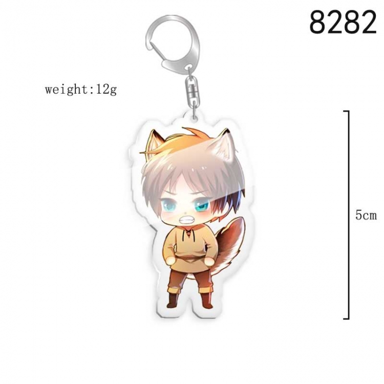 Shingeki no Kyojin Anime acrylic Key Chain  price for 5 pcs 8282