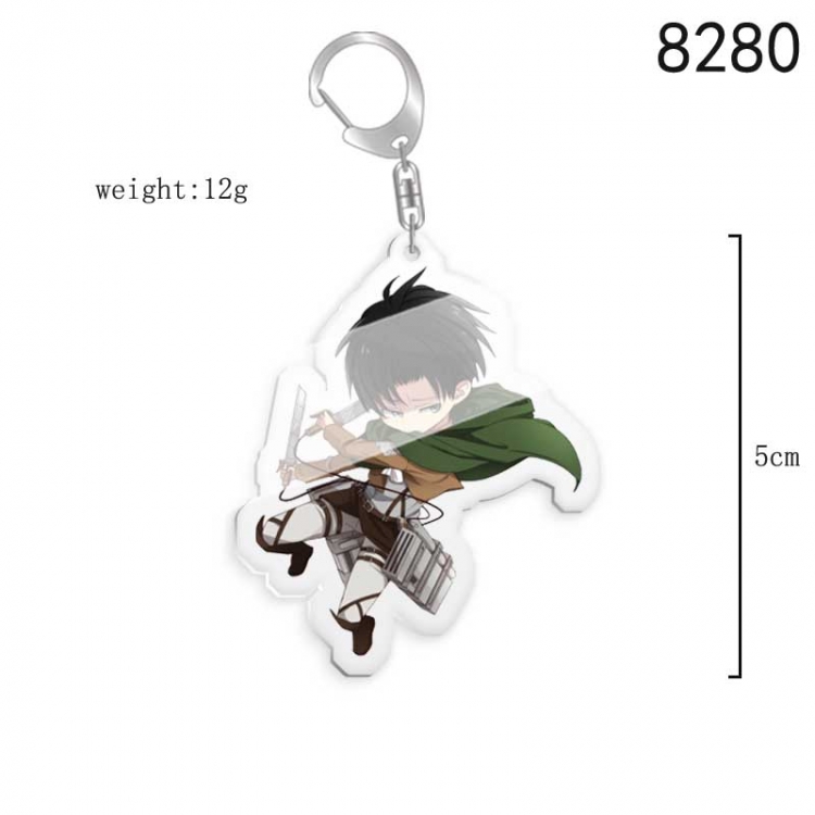 Shingeki no Kyojin Anime acrylic Key Chain  price for 5 pcs 8280