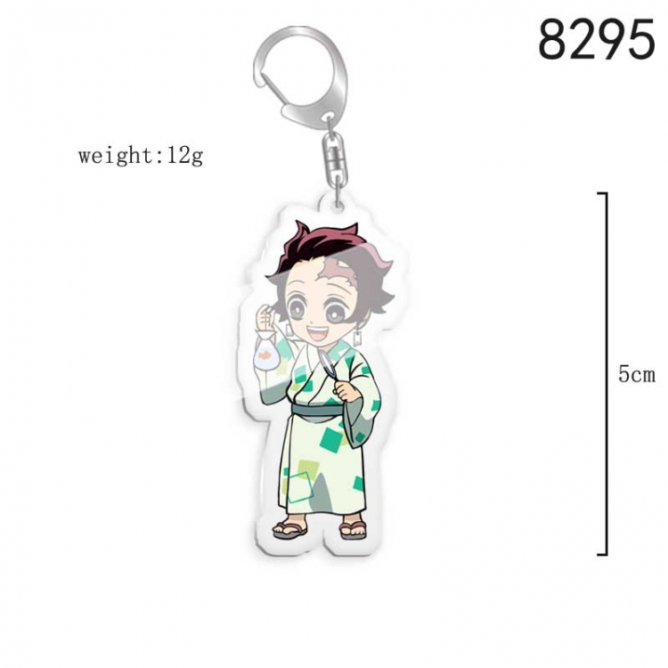 Demon Slayer Kimets Anime acrylic Key Chain  price for 5 pcs 8295