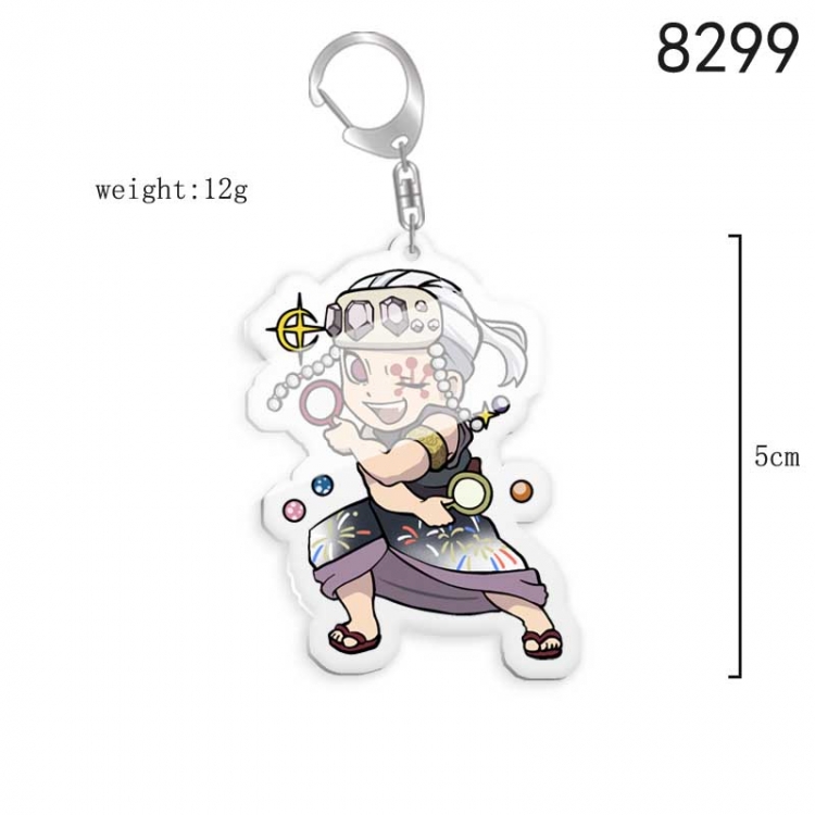 Demon Slayer Kimets Anime acrylic Key Chain  price for 5 pcs 8299