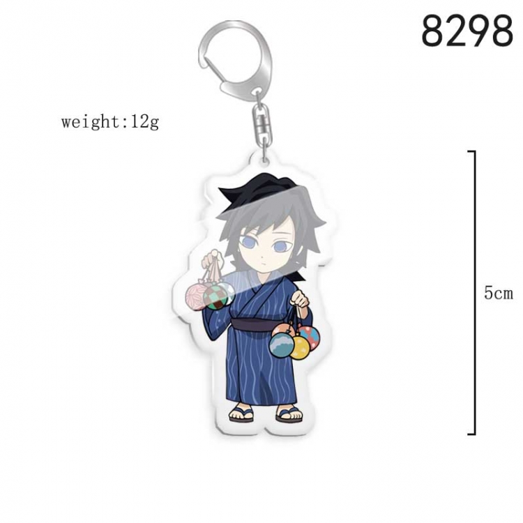 Demon Slayer Kimets Anime acrylic Key Chain  price for 5 pcs 8298