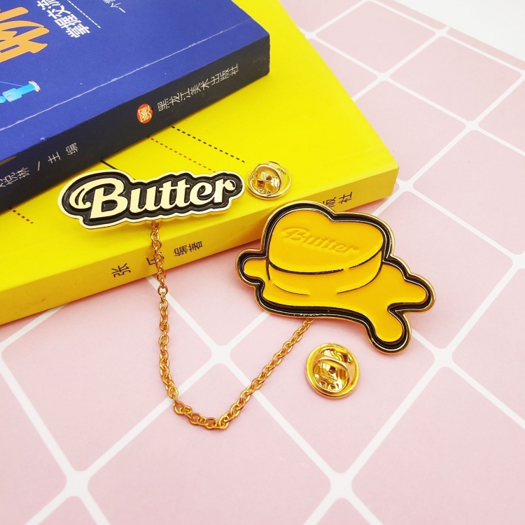 BTS Butter  Metal brooch badge price for 5 pcs ZX007  Style A