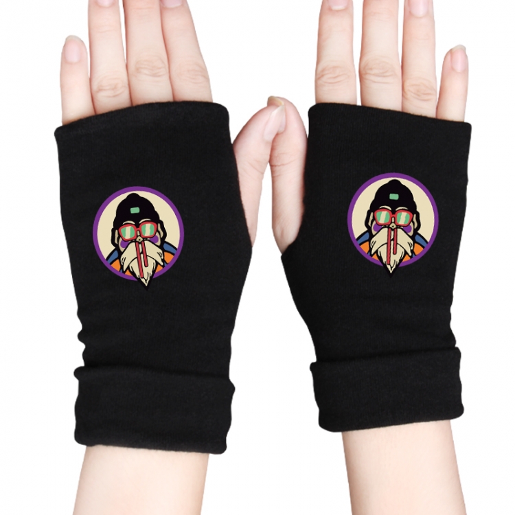 DRAGON BALL Anime knitted half finger gloves