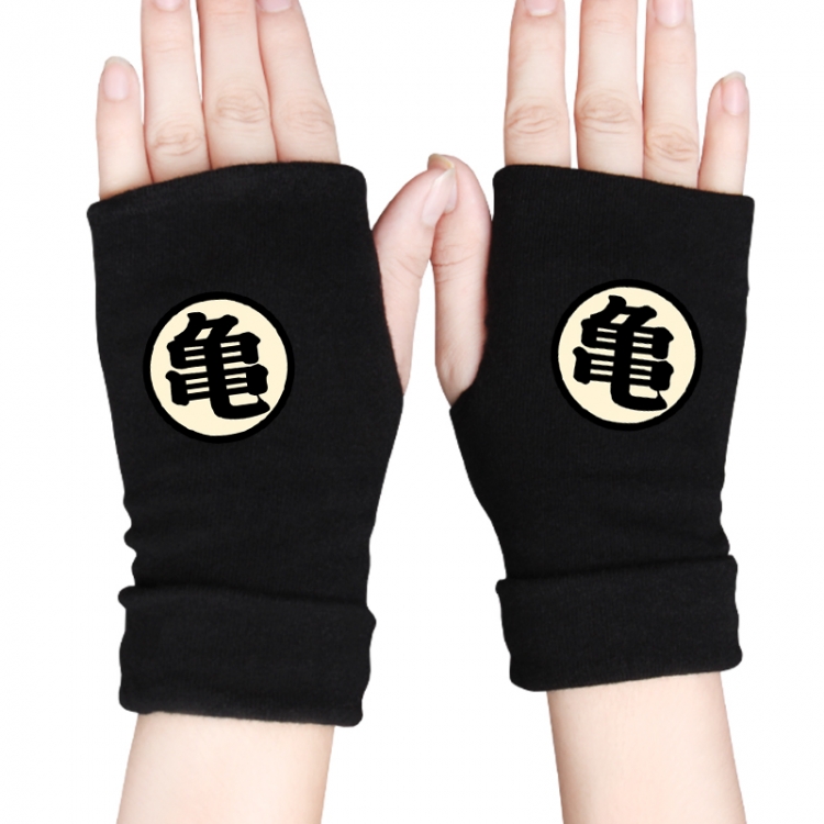 DRAGON BALL Anime knitted half finger gloves