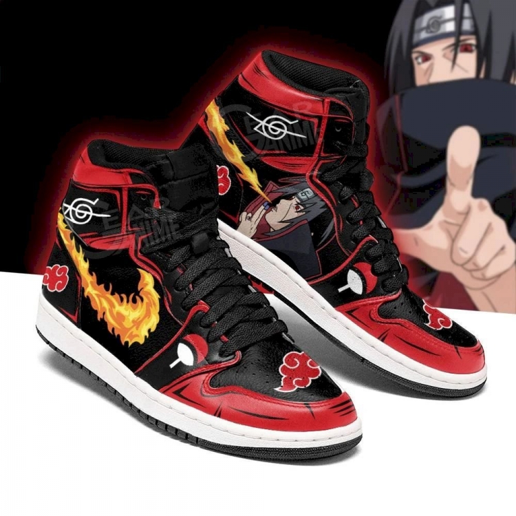 Naruto Cartoon anime print sports and leisure high-top basketball shoes size 36-48
