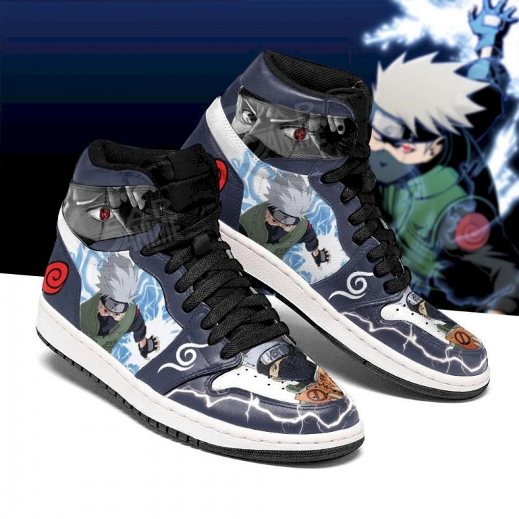 Naruto Cartoon anime print sports and leisure high-top basketball shoes size 36-48 D1Z92B