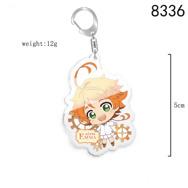 The Promised Neverla Anime acrylic Key Chain  price for 5 pcs 8336