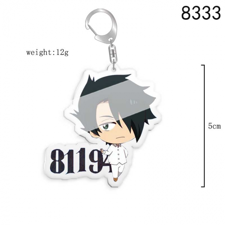 The Promised Neverla Anime acrylic Key Chain  price for 5 pcs 8333