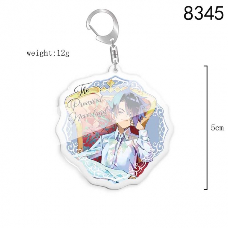 The Promised Neverla Anime acrylic Key Chain  price for 5 pcs 8345