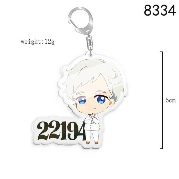 The Promised Neverla Anime acrylic Key Chain  price for 5 pcs 8334