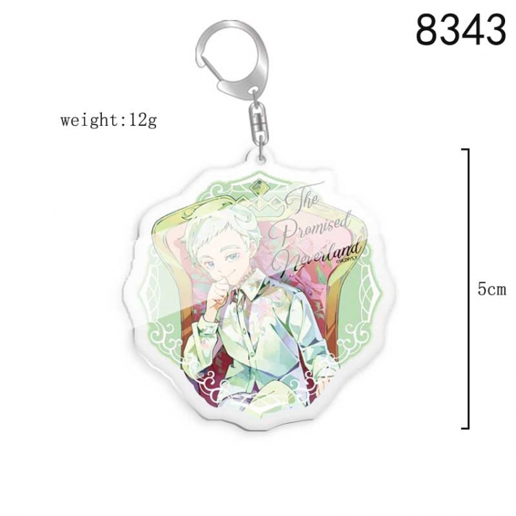 The Promised Neverla Anime acrylic Key Chain  price for 5 pcs 8343