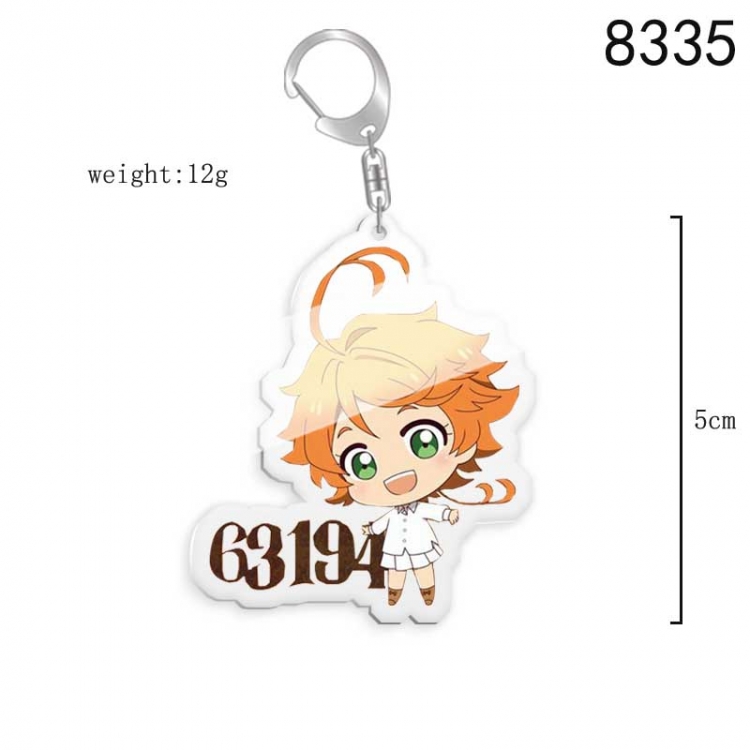 The Promised Neverla Anime acrylic Key Chain  price for 5 pcs 8335