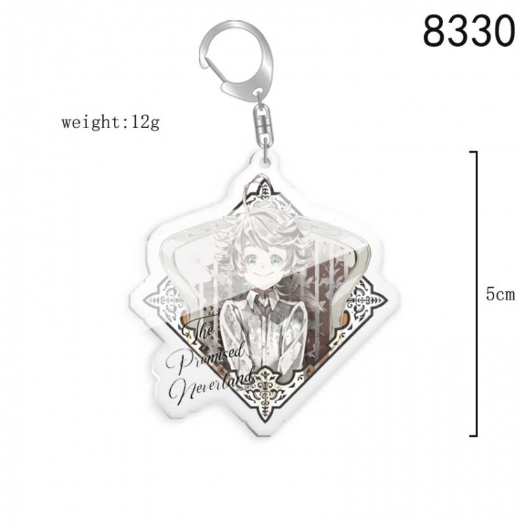 The Promised Neverla Anime acrylic Key Chain  price for 5 pcs 8330