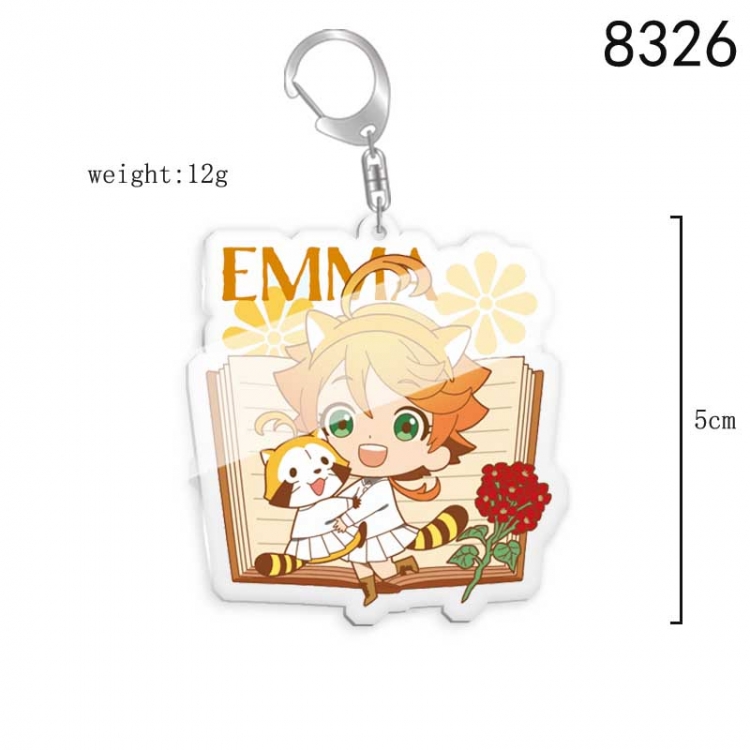 The Promised Neverla Anime acrylic Key Chain  price for 5 pcs 8326