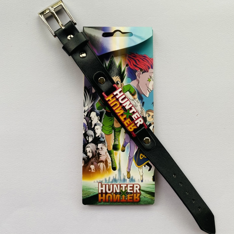 HunterXHunter Anime peripheral Bracelet Leather Bracelet price for 5 pcs