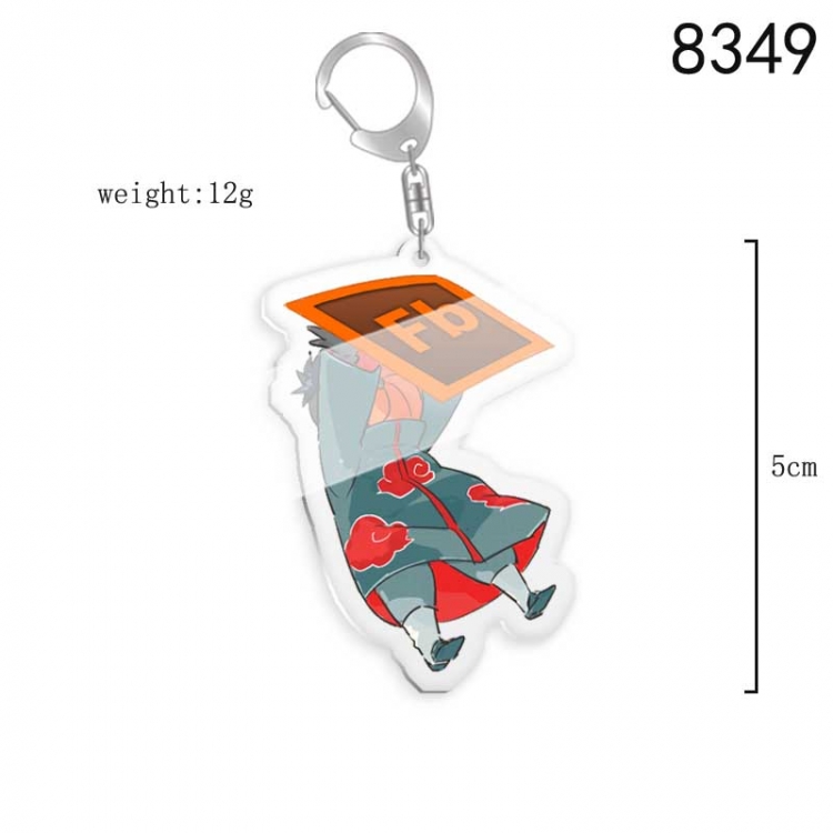 Naruto Anime acrylic Key Chain  price for 5 pcs 8349