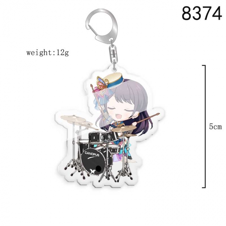 BanG Dream！Anime acrylic Key Chain  price for 5 pcs 8374