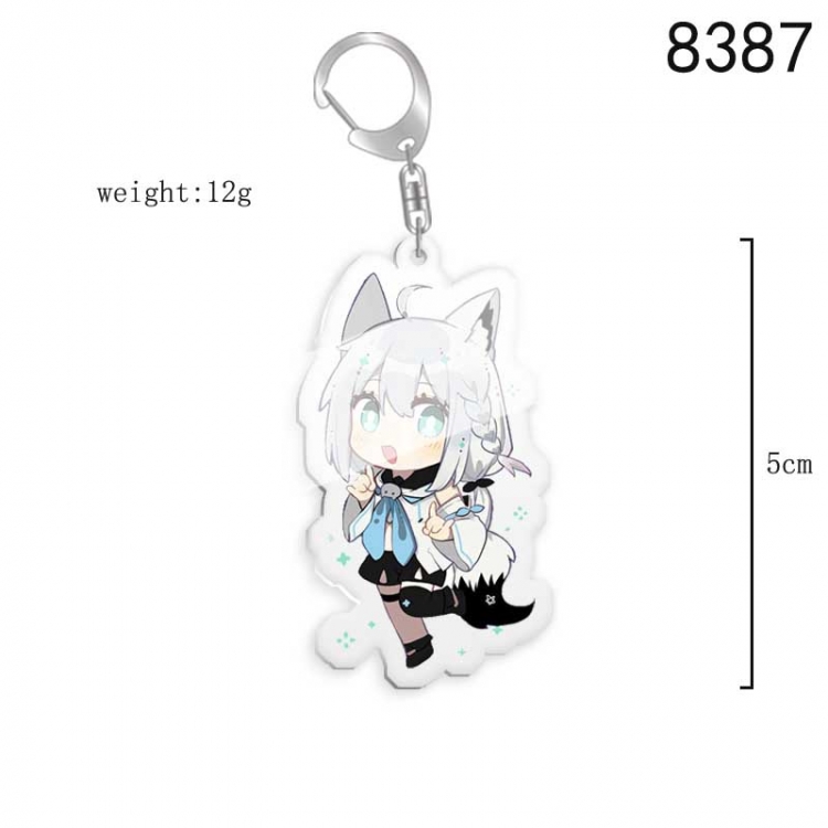 YouTuber Anime acrylic Key Chain  price for 5 pcs 8387