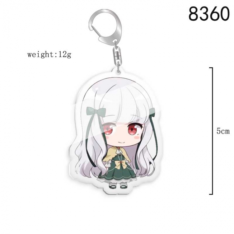 The game of reincarnation Anime acrylic Key Chain price for 5 pcs  8360