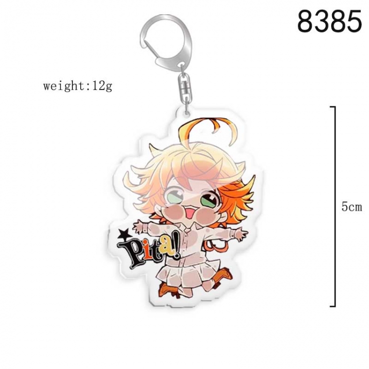 The Promised Neverla Anime acrylic Key Chain  price for 5 pcs 8385