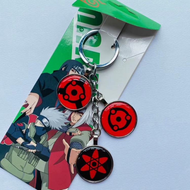 Naruto Anime skewers metal keychain pendant