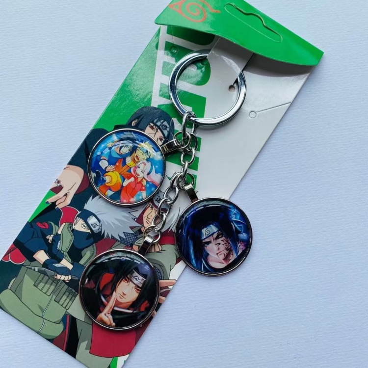 Naruto Anime skewers metal keychain pendant