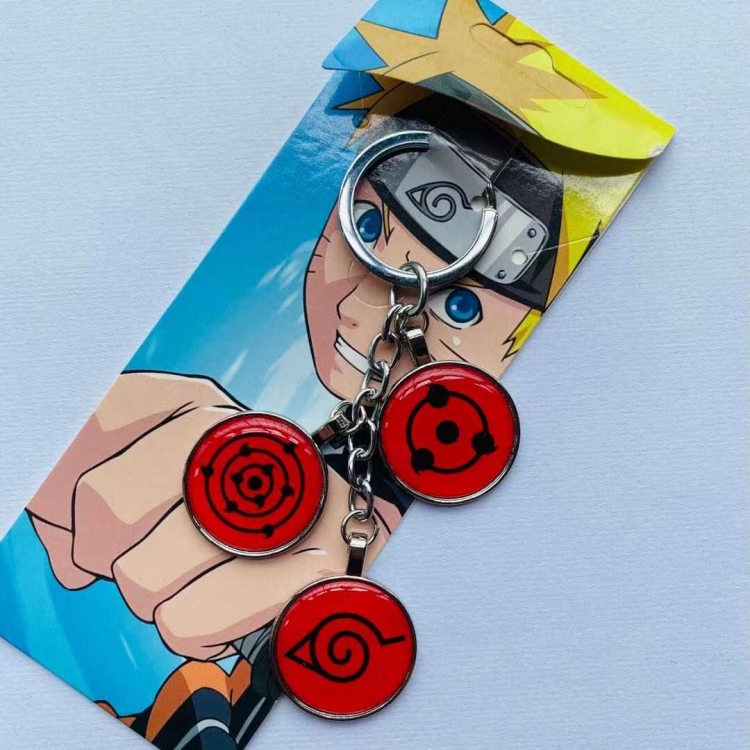 Naruto Anime skewers metal keychain pendant