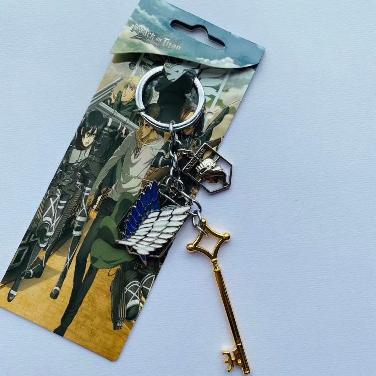 Shingeki no Kyojin Anime skewers metal keychain pendant