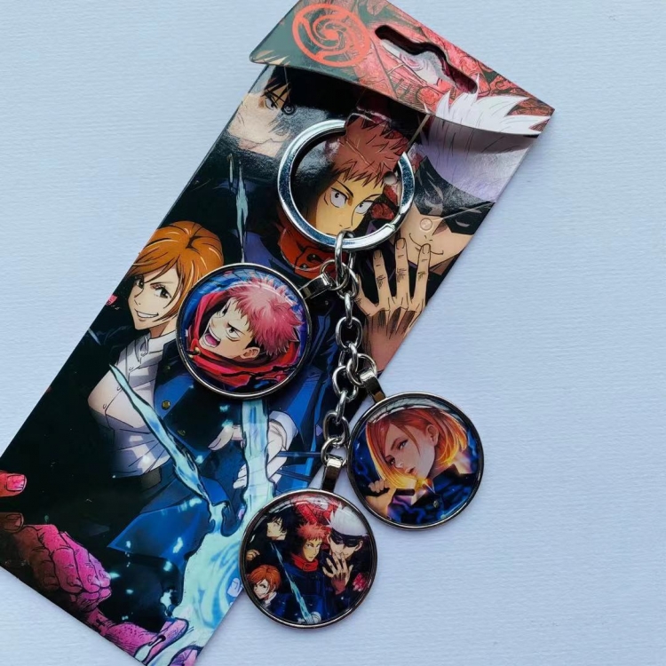 Jujutsu Kaisen  Anime skewers metal keychain pendant