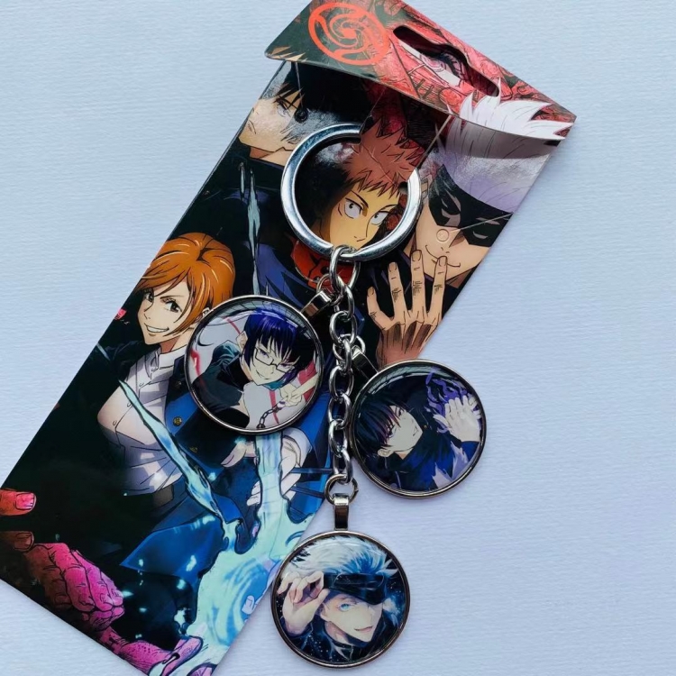 Jujutsu Kaisen  Anime skewers metal keychain pendant