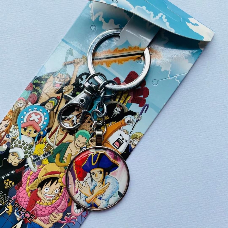 One Piece Anime cartoon metal keychain pendant price for 5 pcs