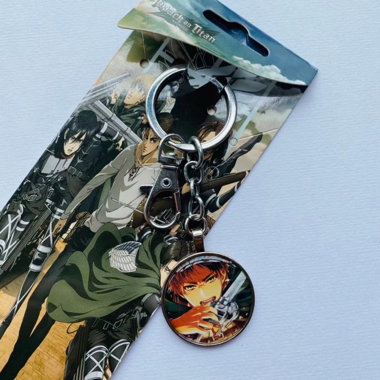 Shingeki no Kyojin  Anime cartoon metal keychain pendant price for 5 pcs