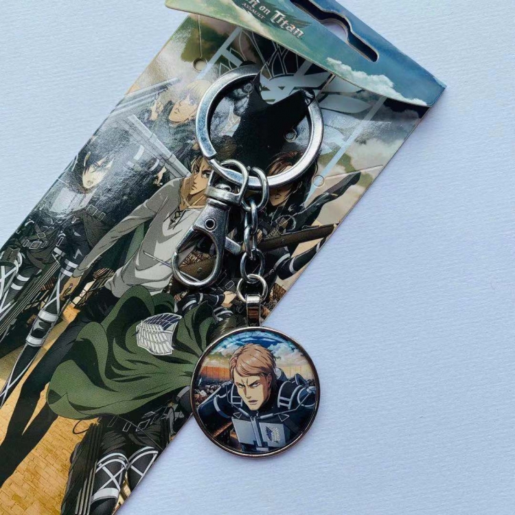 Shingeki no Kyojin  Anime cartoon metal keychain pendantprice for 5 pcs