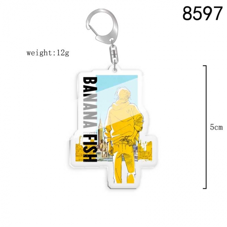 Bananafish Anime acrylic Key Chain  price for 5 pcs 8597