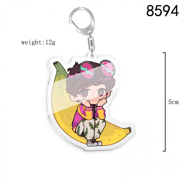 Bananafish Anime acrylic Key Chain  price for 5 pcs 8594