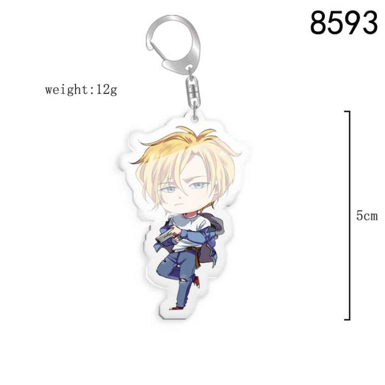 Bananafish Anime acrylic Key Chain  price for 5 pcs 8593