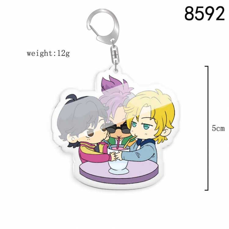 Bananafish Anime acrylic Key Chain  price for 5 pcs 8592