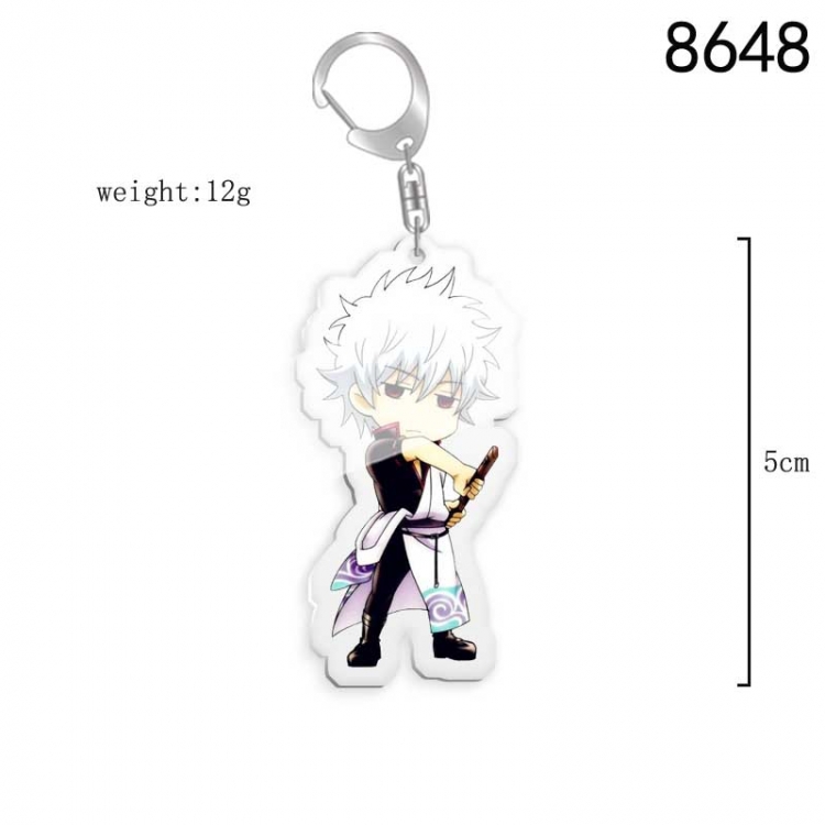 Gintama Anime acrylic Key Chain  price for 5 pcs 8648