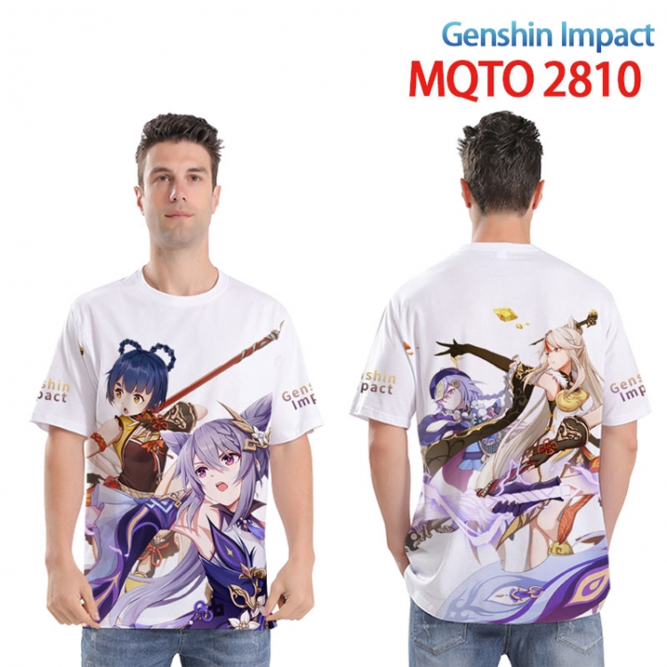 Genshin Impact  Full color printed short sleeve T-shirt 2XS-4XL  9 sizes  MQTO-2810